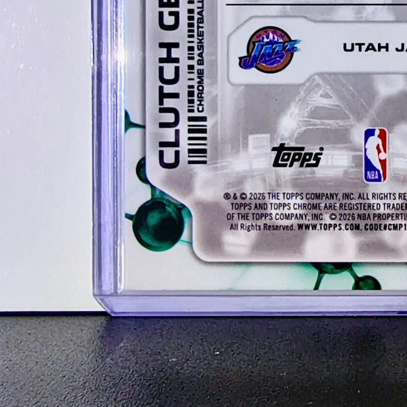 John Stockton 2025-26 NBA Topps Chrome Update Clutch Gene #CG-30 Card Utah Jazz - Basketball Card Single