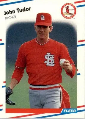 John Tudor - 1988 Fleer - #48 - Baseball - Baseball Card Single