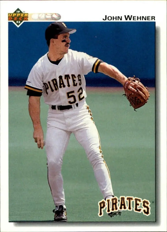 John Wehner 1992 Upper Deck MLB #469 Baseball Card Pittsburgh Pirates - Baseball Card Single