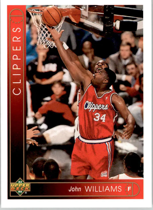 John Williams - 1993-94 Upper Deck - #137 - Basketball - Basketball Card Single