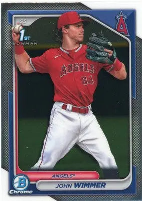 John Wimmer 2024 Bowman Chrome Prospects #BCP-78 Los Angeles Angels - Baseball Card Single