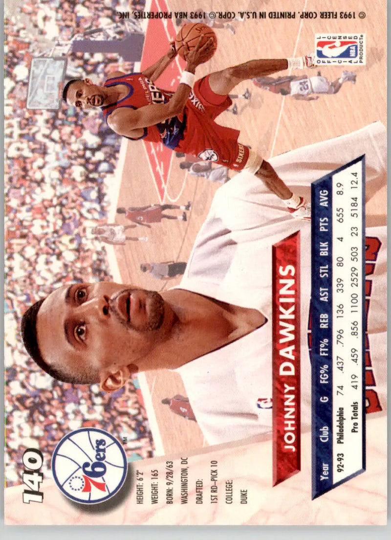 Johnny Dawkins - 1993-94 Ultra - #140 - Basketball - Basketball Card Single
