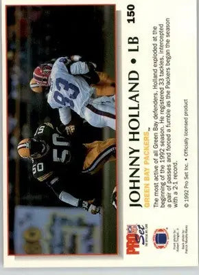 Johnny Holland - 1992 Pro Set Power - #150 - Football - Football Card Single