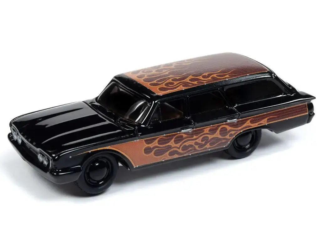 Johnny Lightning 1:64 Street Freaks Ver A 1960 Ford Country Squire Gloss Black