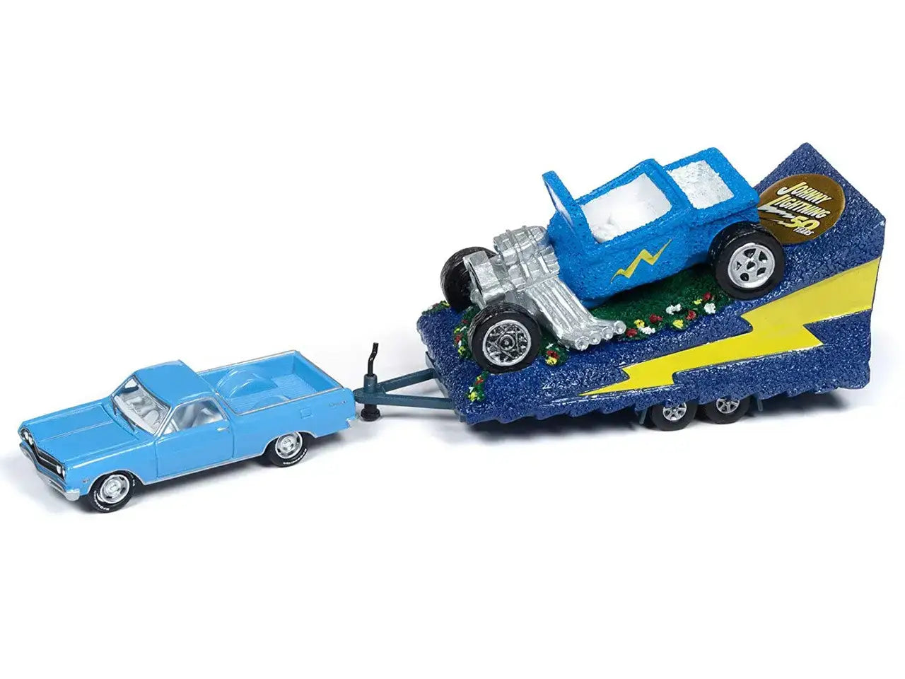 Johnny Lightning Tow & Go 1:64 1965 Chevy El Camino with Parade Float VER