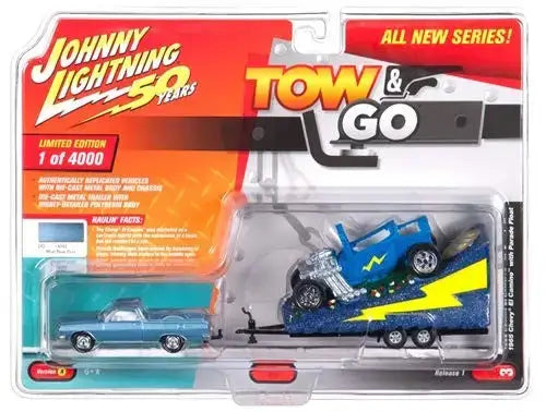 Johnny Lightning Tow & Go 1:64 1965 Chevy El Camino with Parade Float VER