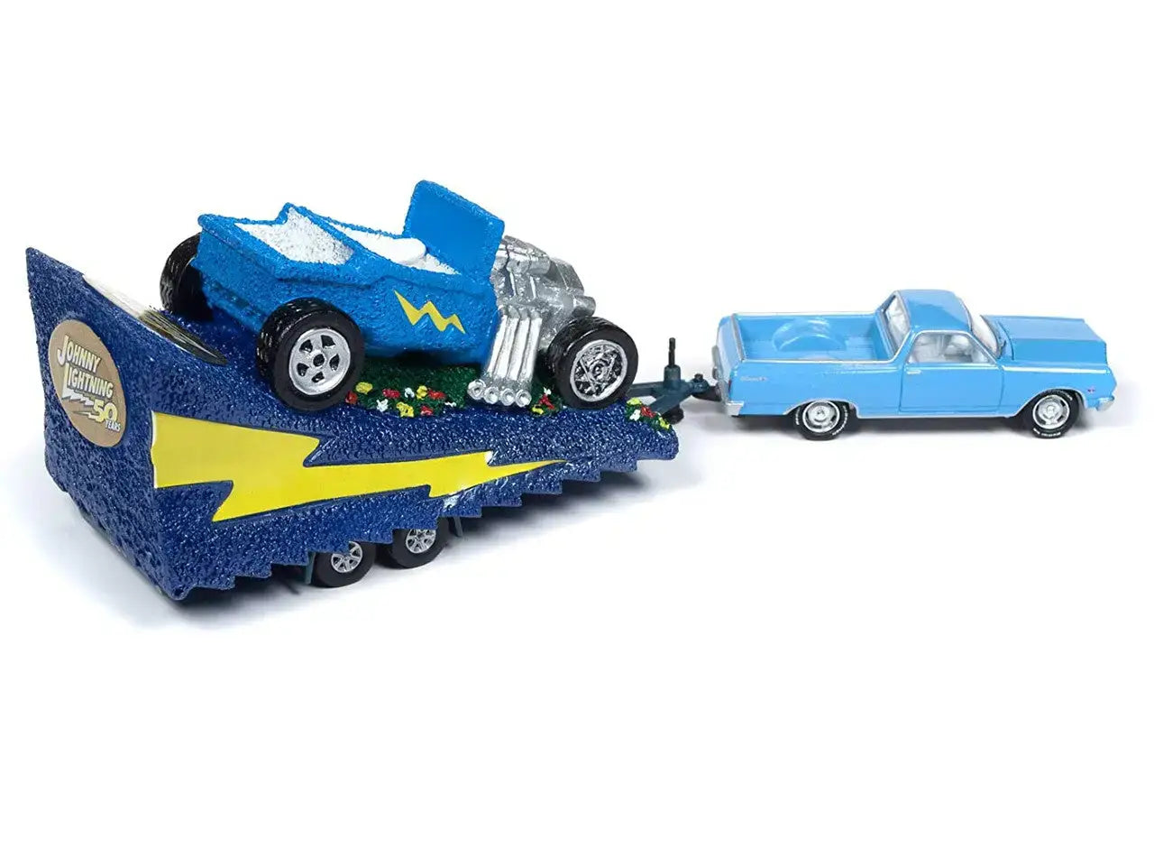 Johnny Lightning Tow & Go 1:64 1965 Chevy El Camino with Parade Float VER