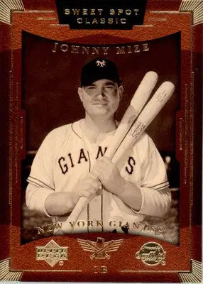 Johnny Mize - 2004 Upper Deck Sweet Spot Classic - #45 - Baseball - Baseball Card Single
