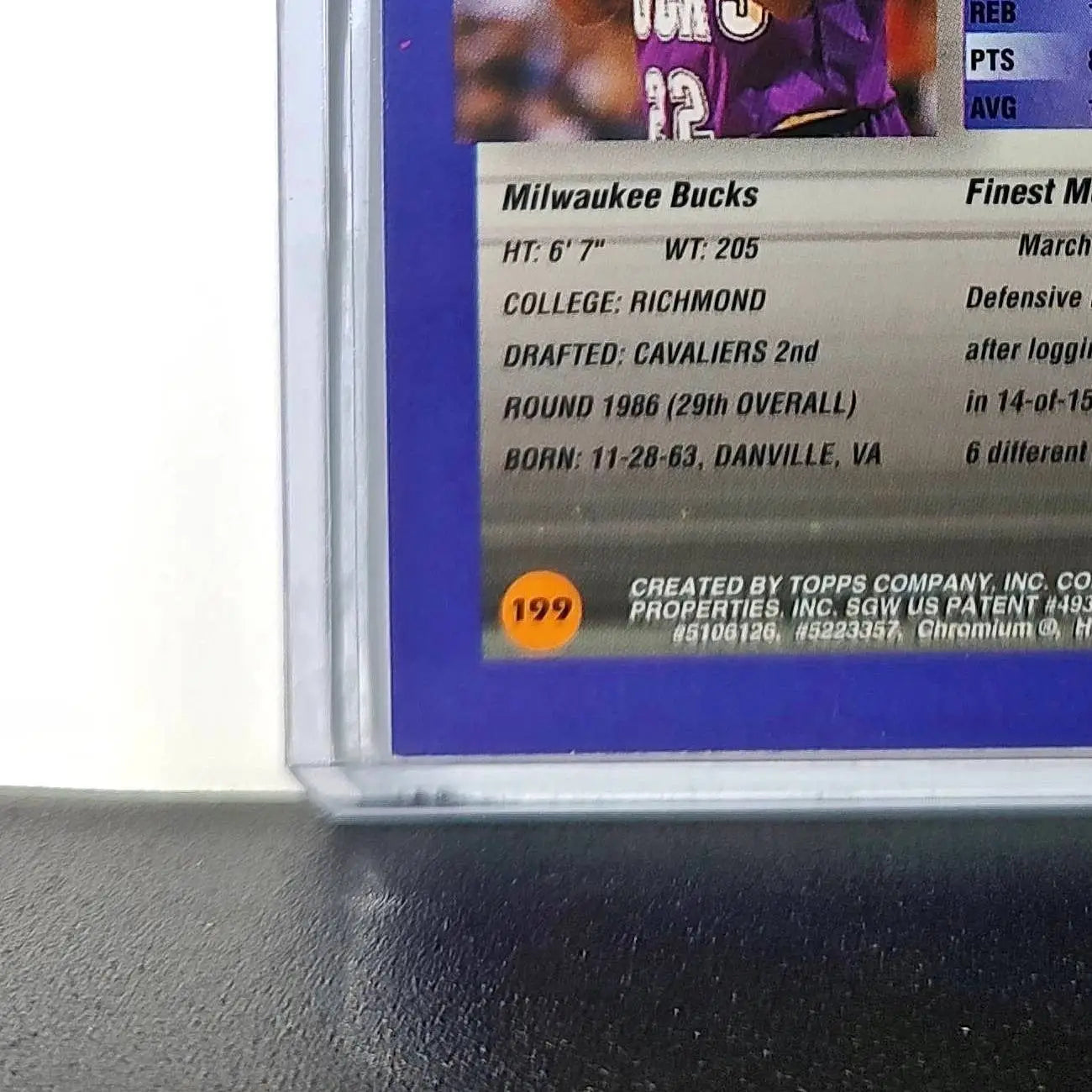 Johnny Newman 1994-95 Topps Finest #199 Basketball Card