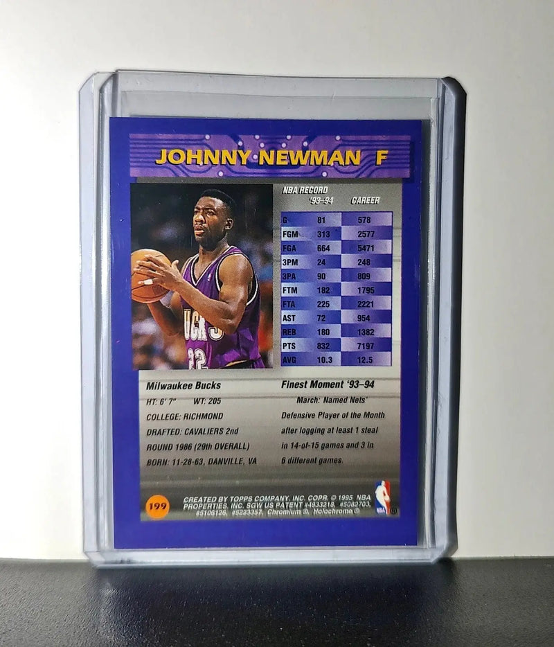 Johnny Newman 1994-95 Topps Finest #199 Basketball Card