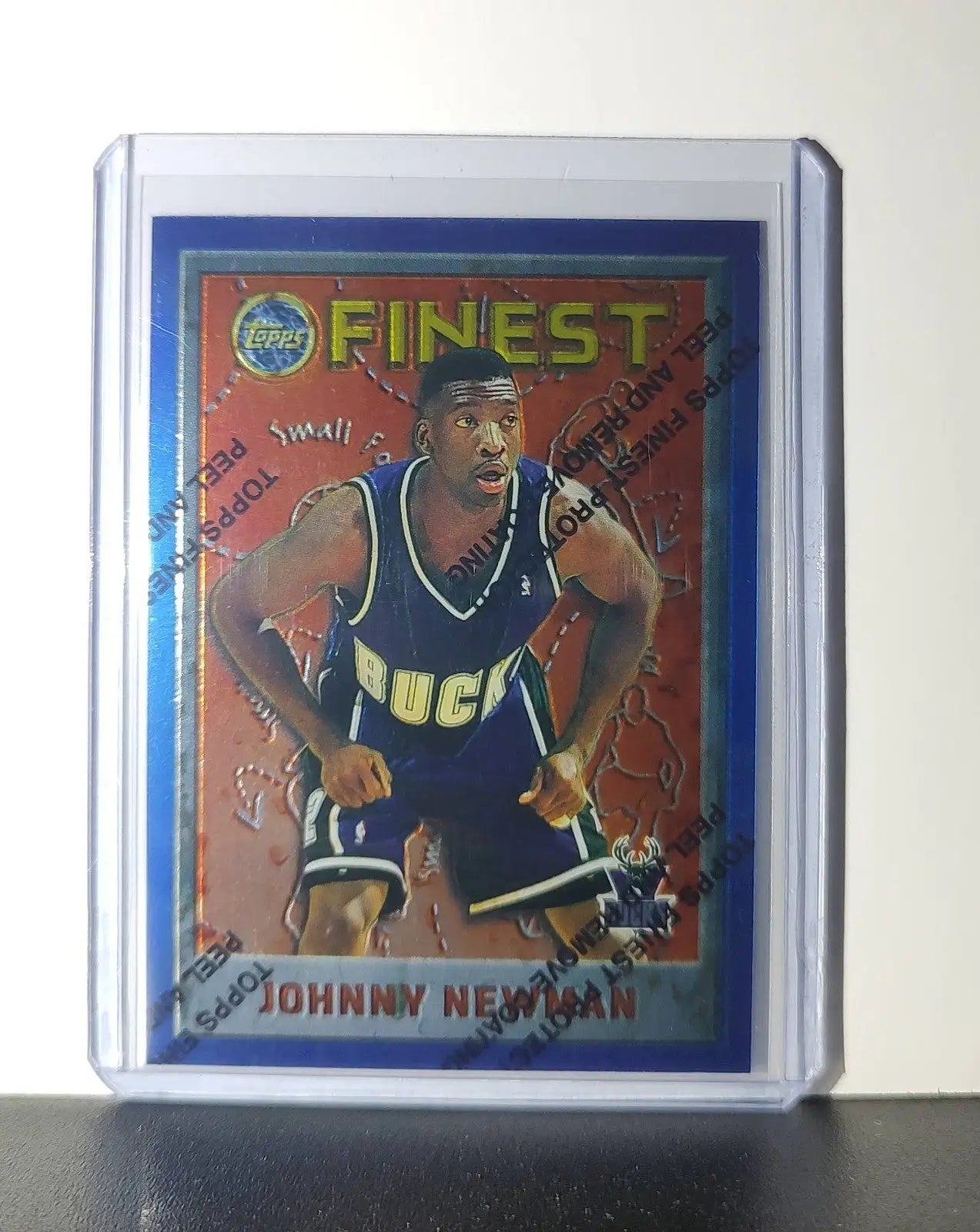 Johnny Newman 1995-96 Topps Finest NBA #249 Card Milwaukee Bucks