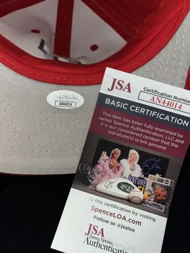 Autographed baseball hat cap of Johnny Oates with JSA certification for collectors