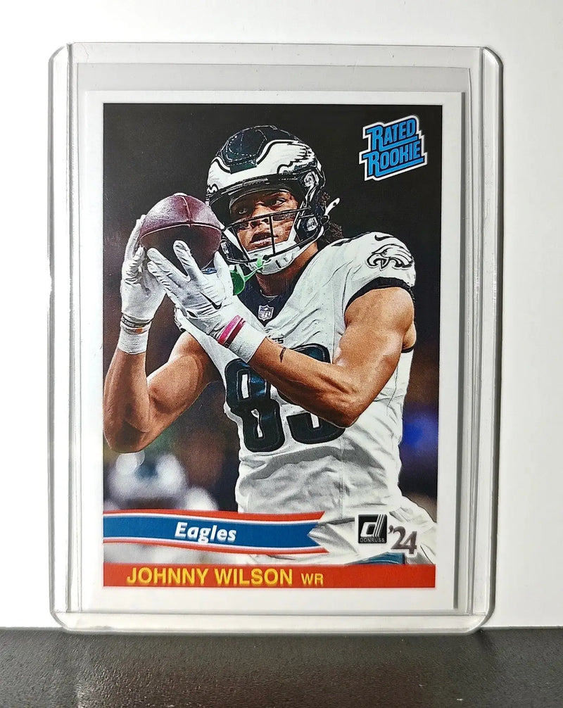 Johnny Wilson Rookie 2024 Panini Rated Rookie Retro NFL #44 Buccaneers 1 of 890 - Football Card Single