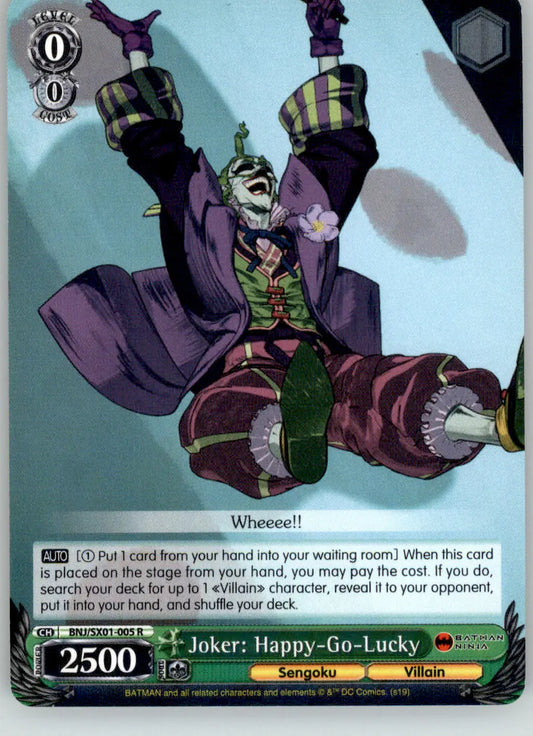 Joker: Happy-Go-Lucky - Batman Ninja - BNJ/SX01-005 R - NM Weiss Schwarz - Weiss Schwarz Card Single
