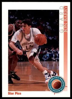 Jon Barry 1992 Star Pics #44 Georgia Tech Yellow Jackets - Basketball Card Single