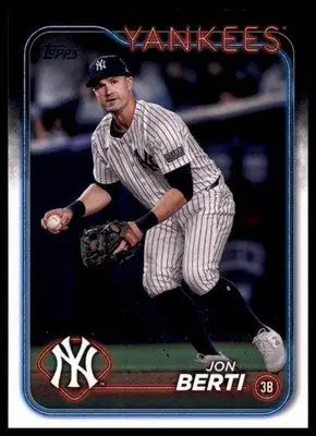 Jon Berti 2024 Topps Update #US124 New York Yankees - Baseball Card Single