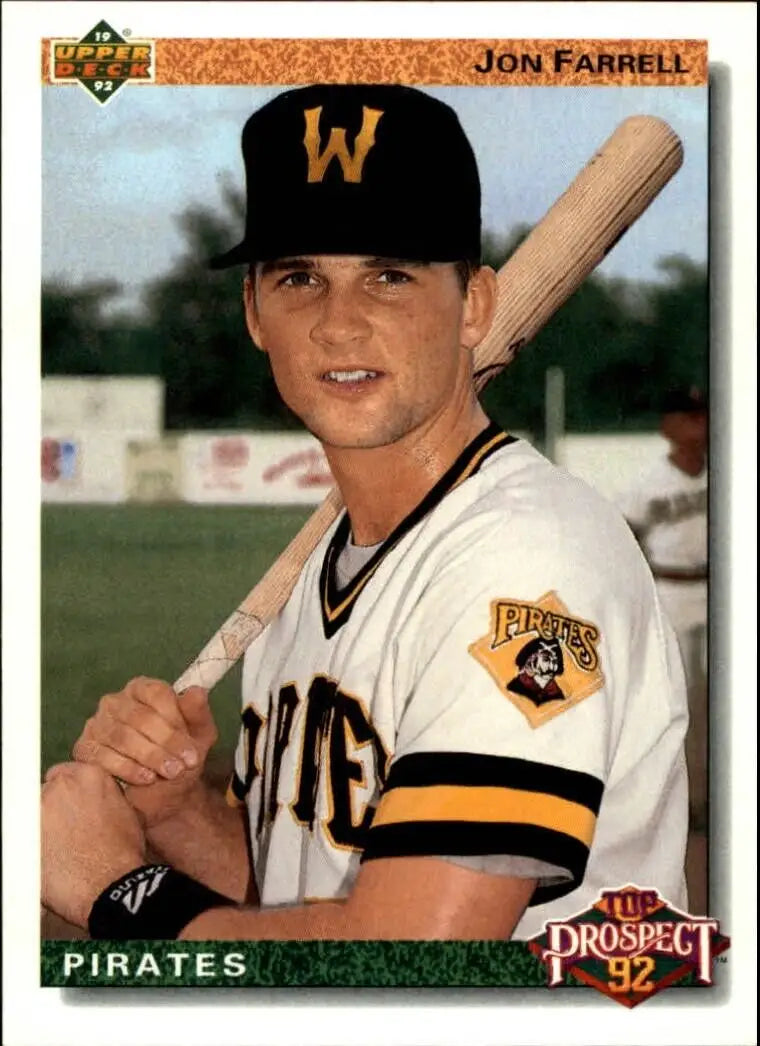 Jon Farrell 1992 Upper Deck MLB #69 Rookie Baseball Card Pittsburgh Pirates