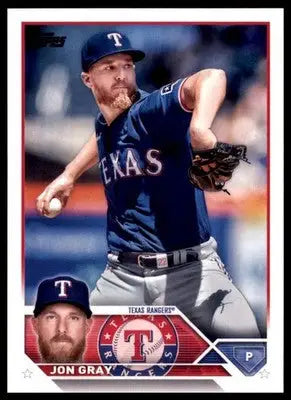 Jon Gray 2023 Topps #73 Texas Rangers - Baseball Card Single
