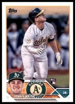 Jonah Bride Rookie 2023 Topps #95 Oakland Athletics - Baseball Card Single