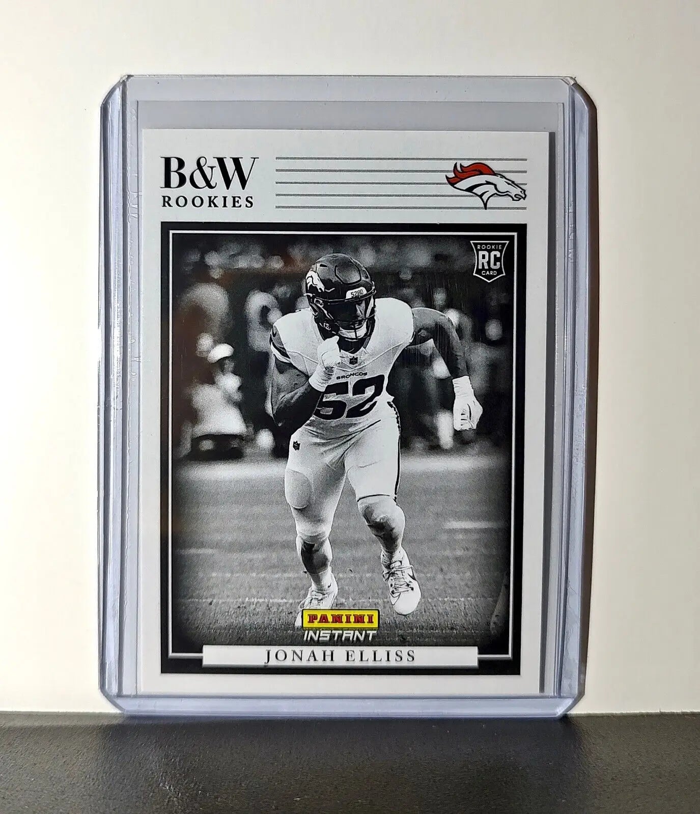 Jonah Elliss 2024 Panini NFL #36 Black & White Rookies Card Broncos 1 of 680