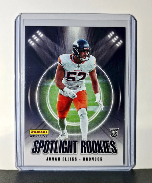 Jonah Elliss Rookie 2024 Panini Spotlight Rookies NFL #36 Card Broncos 1 of 1426 - Football Card Single