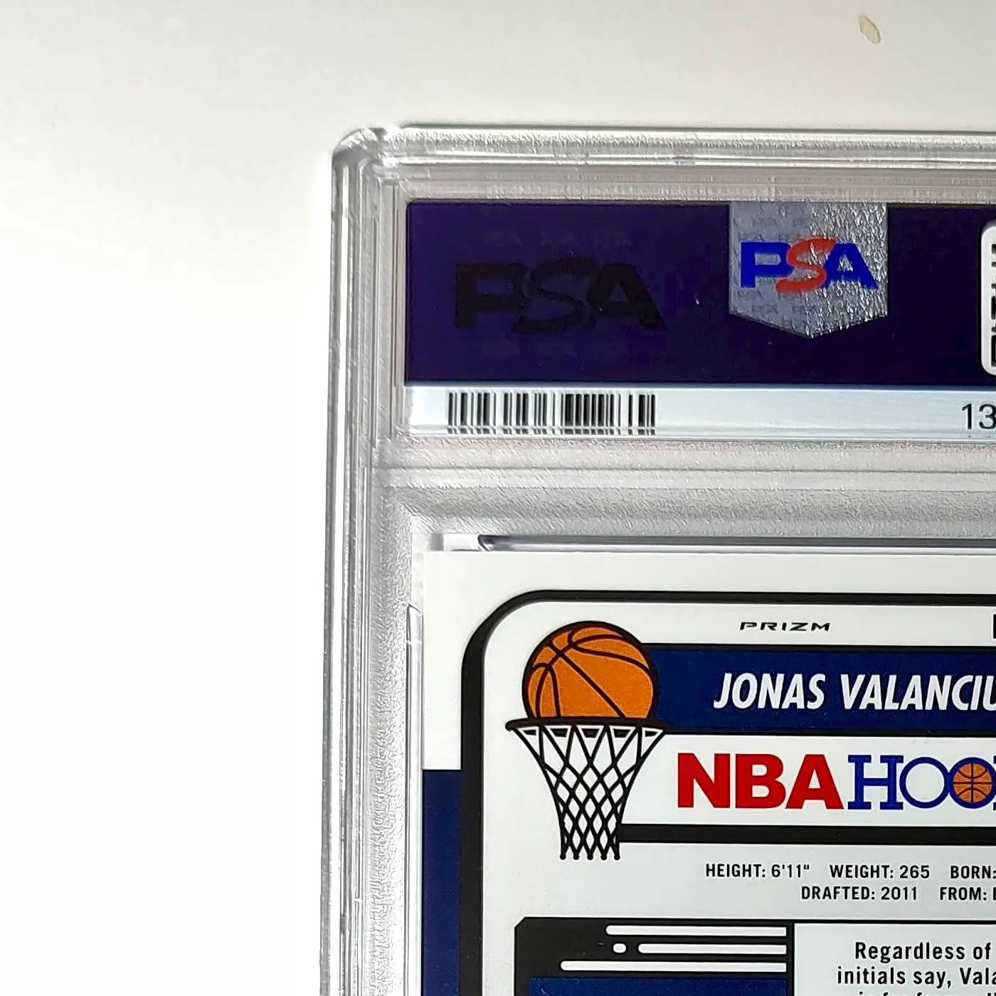 Jonas Valanciunas 2023 Panini Hoops Premium #112 40/75 Blue Pulsar PSA 10 Gem - Basketball Card Single