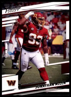 Jonathan Allen 2022 Panini Prestige #298 Washington Commanders - Football Card Single