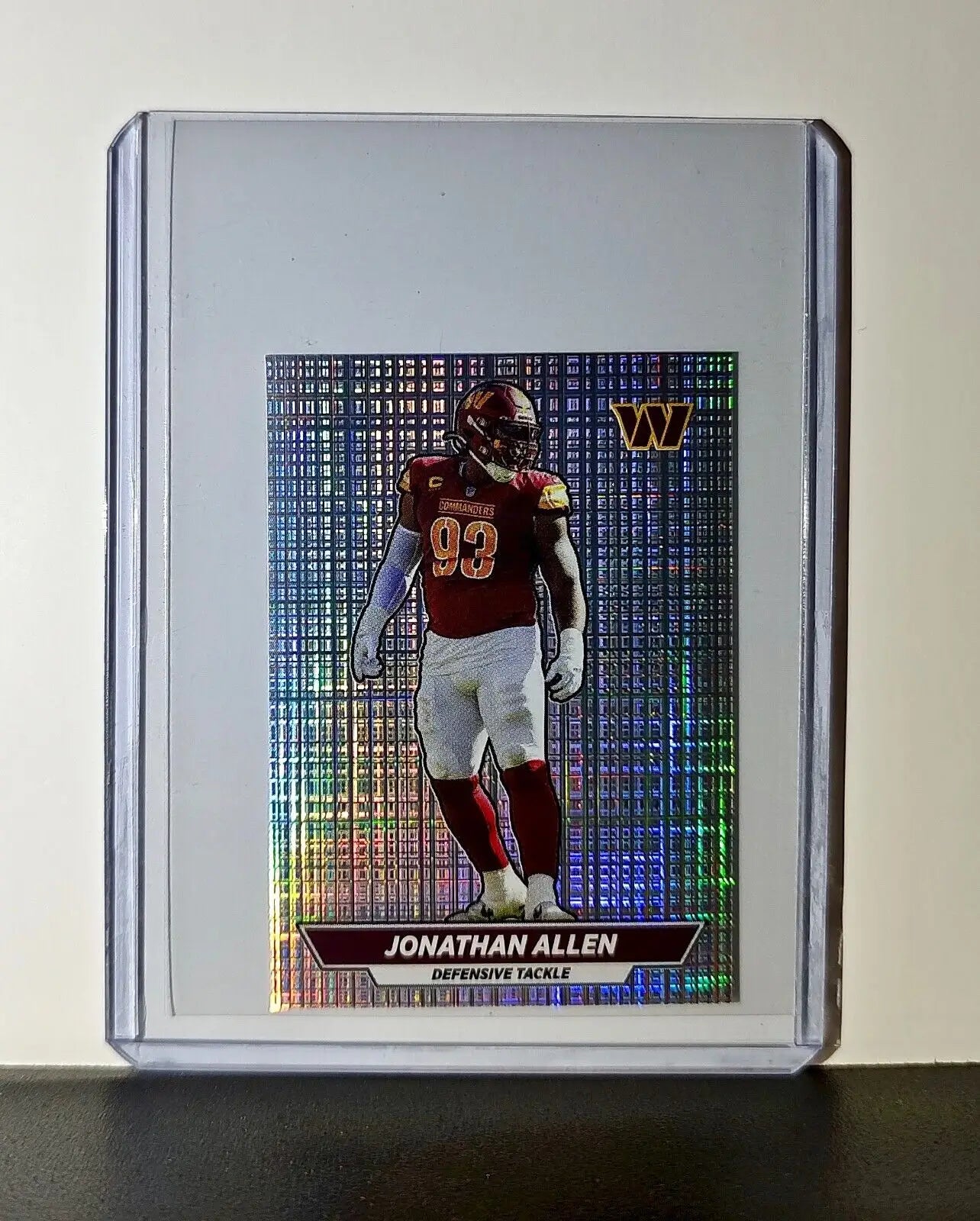 Jonathan Allen 2024 Panini NFL Sticker #346 Foil Washington Commanders