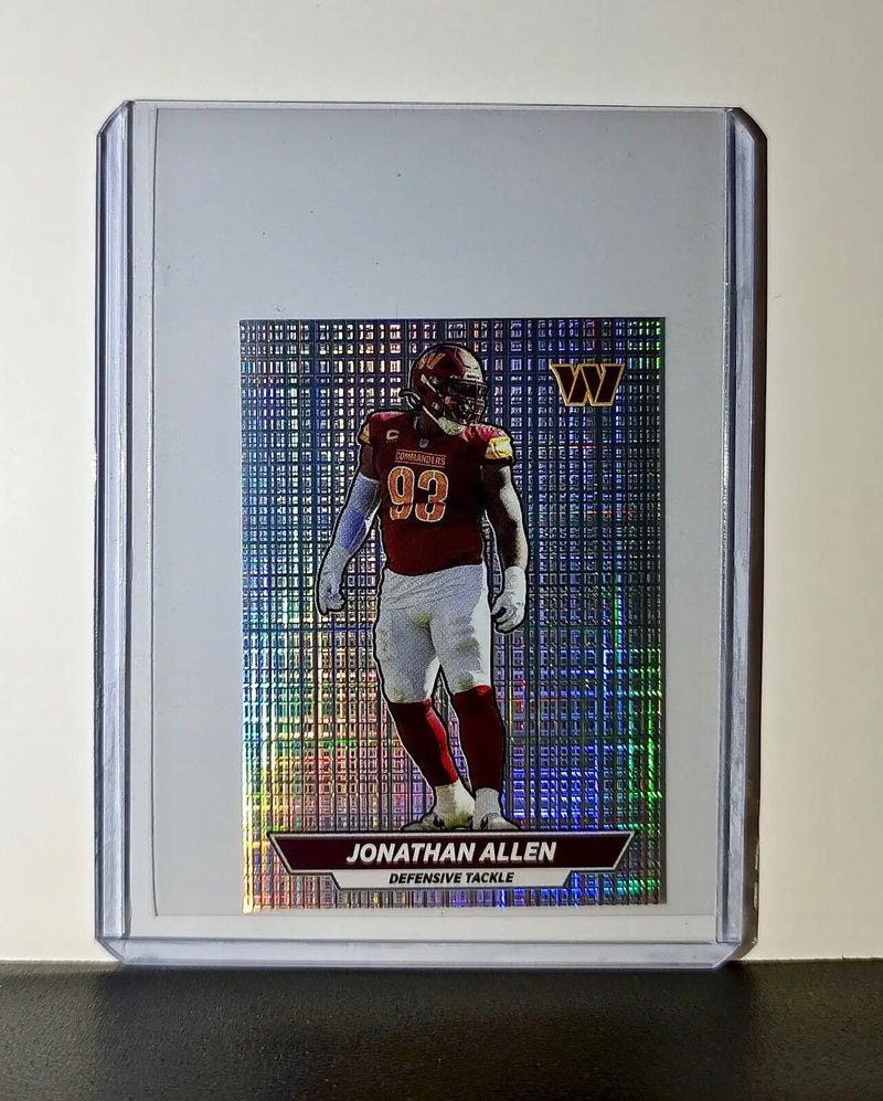 Jonathan Allen 2024 Panini NFL Sticker #346 Foil Washington Commanders