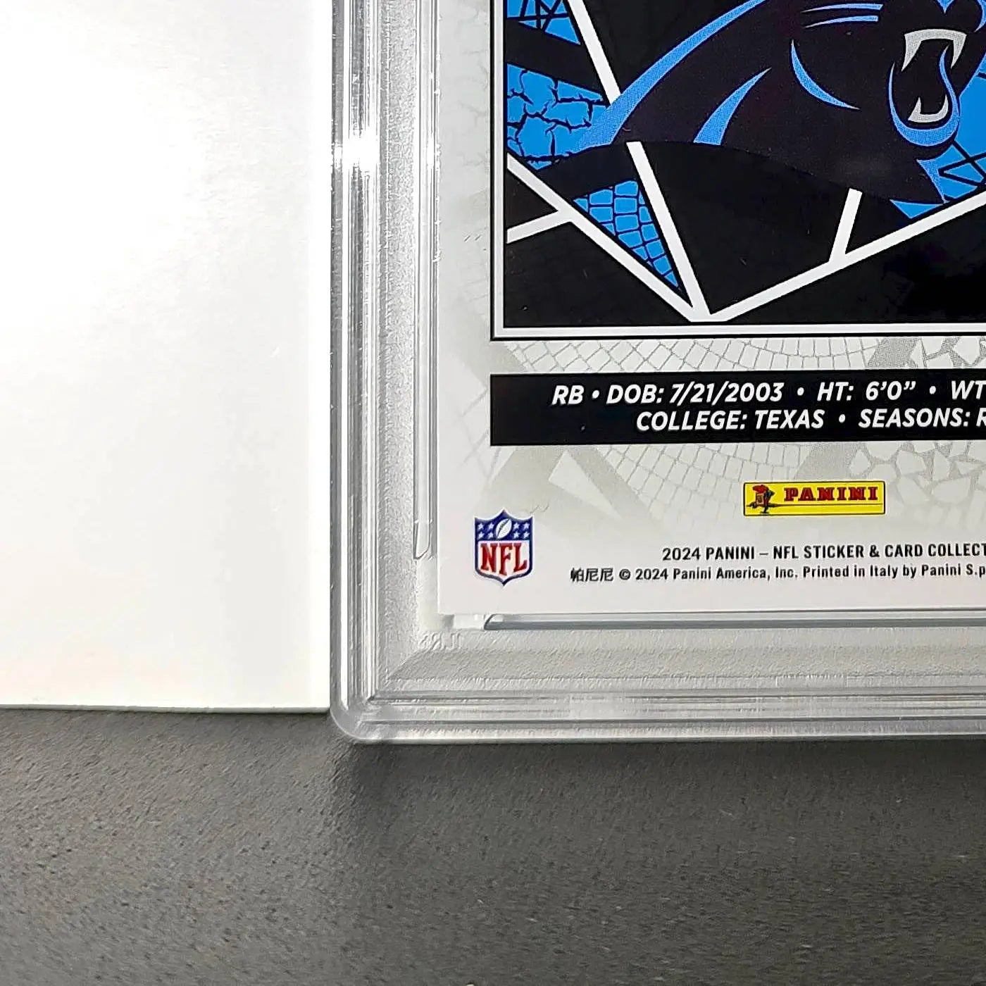 Jonathan Brooks Rookie 2024 Panini Sticker Collection 6/349 #88 Blue Foil PSA 9 - Other