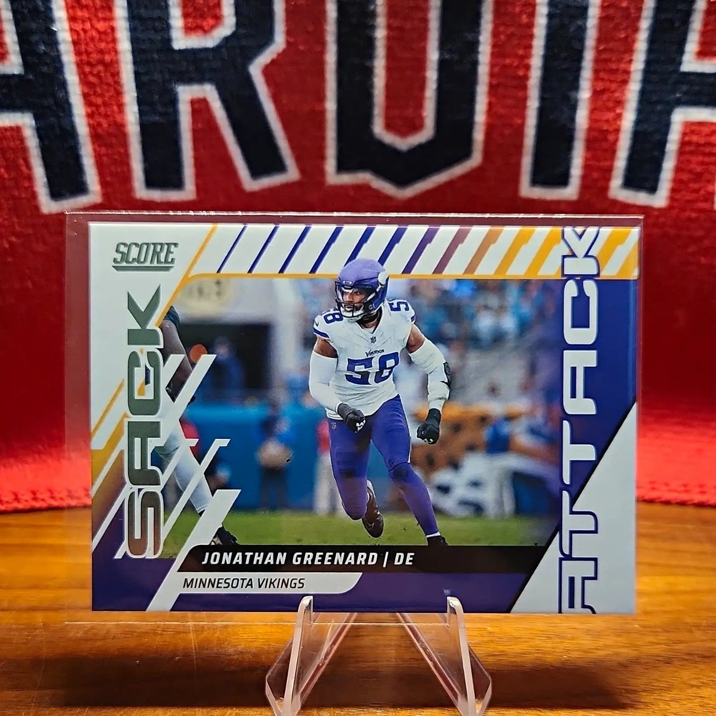 Jonathan Greenard 2025 Panini Score Sack Attack #3 Vikings NFL - Football Card Single