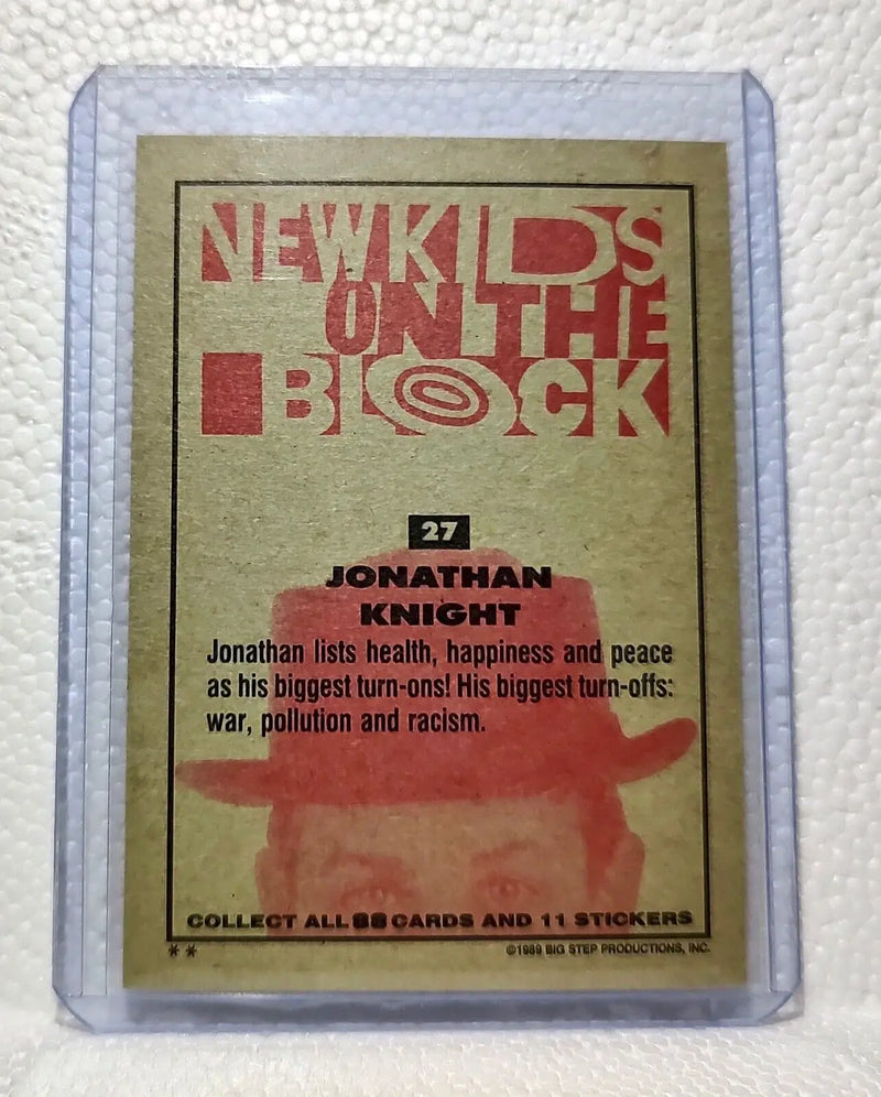 Jonathan Knight 1989 New Kids on the Block #27 Trading Card - Entertainment Card Single