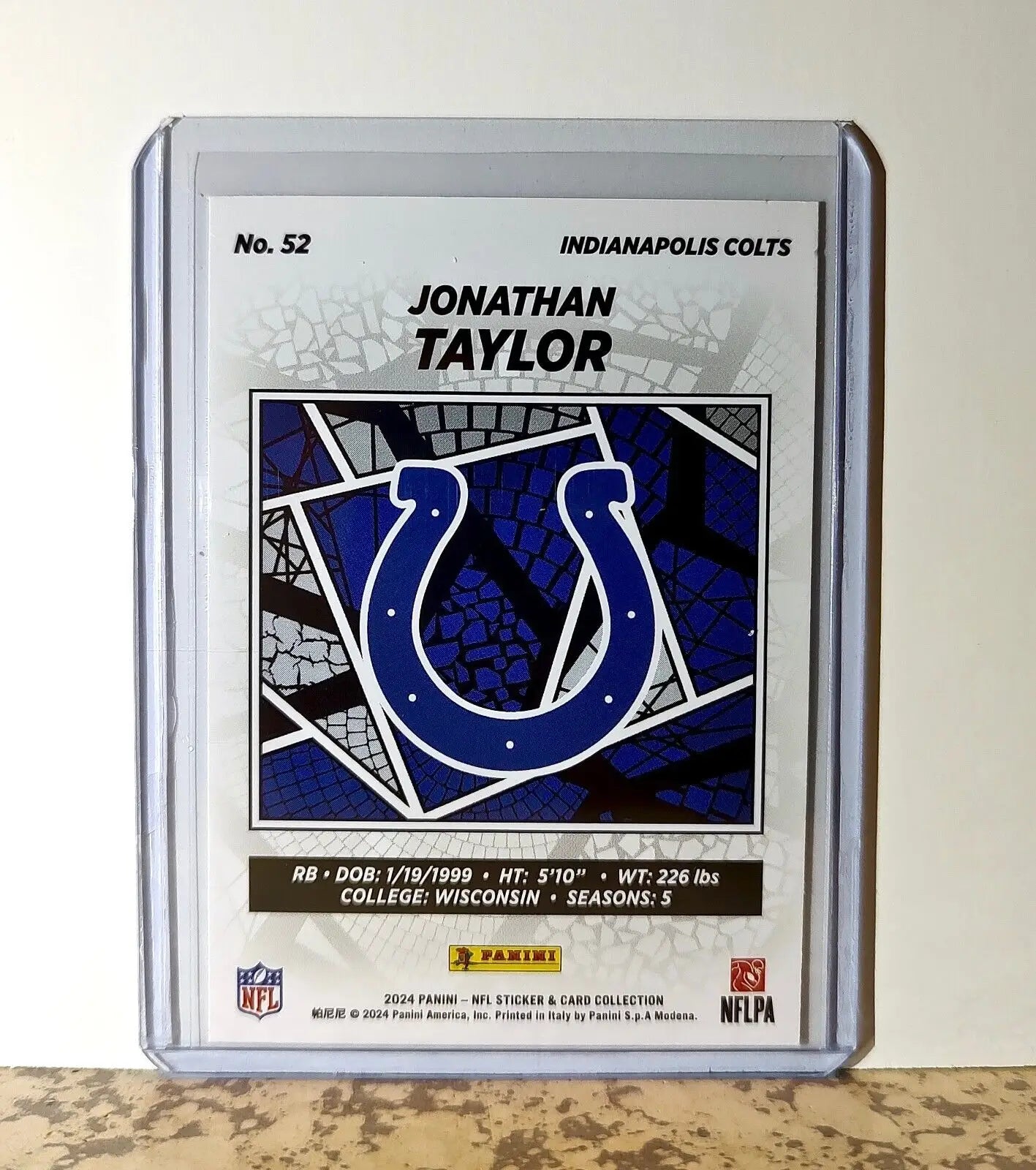 Jonathan Taylor 2024 Panini NFL #52 Sticker Card Indianapolis Colts - Football Card Single