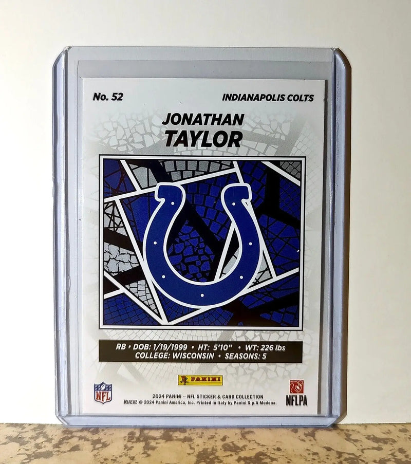 Jonathan Taylor 2024 Panini NFL #52 Sticker Card Indianapolis Colts - Football Card Single