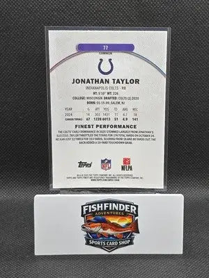 JONATHAN TAYLOR X-FRACTOR COLTS 2025 TOPPS FINEST FOOTBALL #77