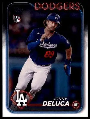 Jonny DeLuca Rookie 2024 Topps #233 Los Angeles Dodgers - Baseball Card Single