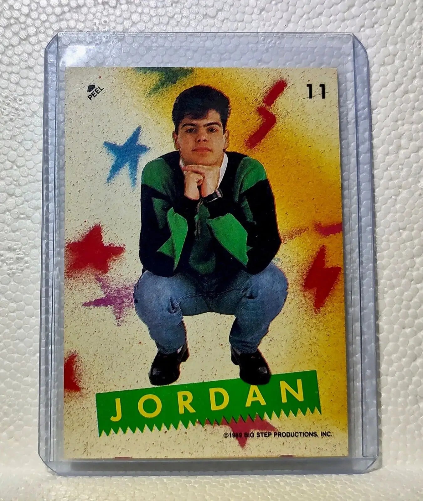 Jordan 1989 New Kids on the Block #11 Sticker Trading Card - Entertainment Card Single