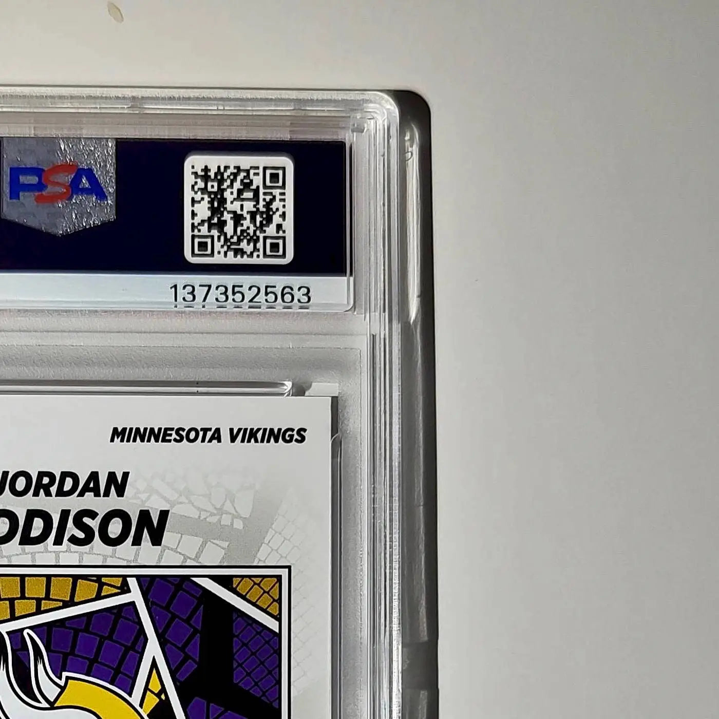 Jordan Addison 2024 Panini Sticker Collection 274/299 #2 Red Foil PSA 9 Mint