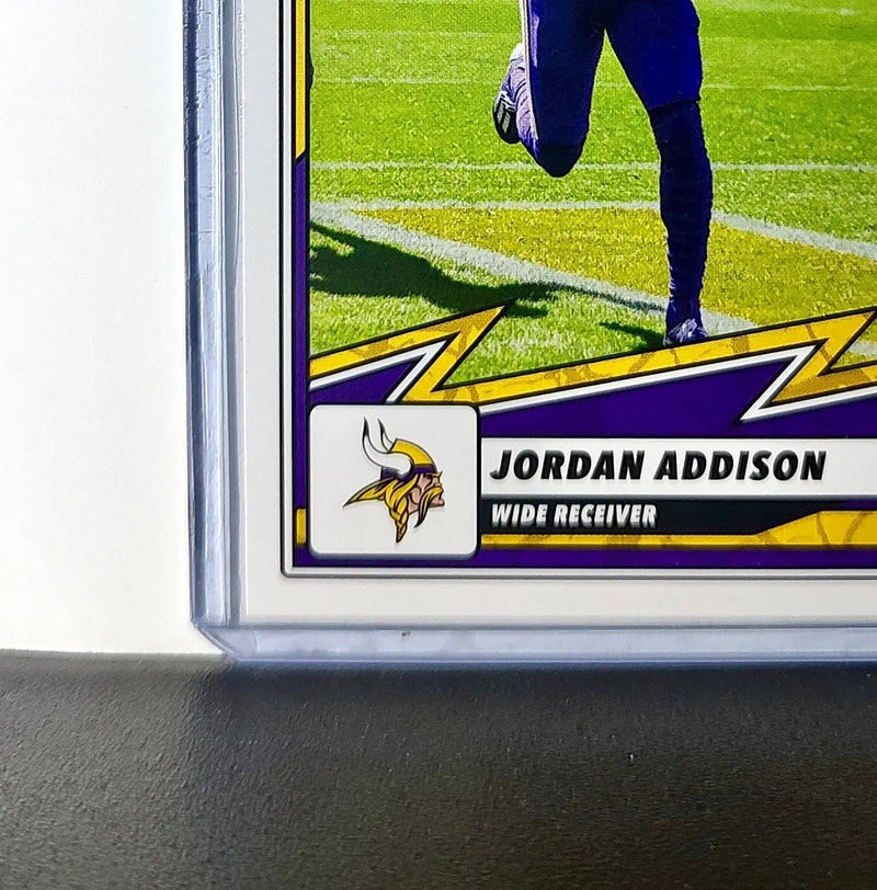 Jordan Addison 2025 Panini NFL #23 Sticker Card Minnesota Vikings