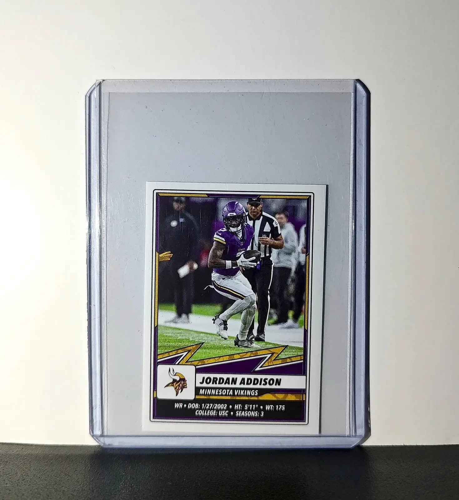 Jordan Addison 2025 Panini NFL #412 Sticker Minnesota Vikings - Football Card Single