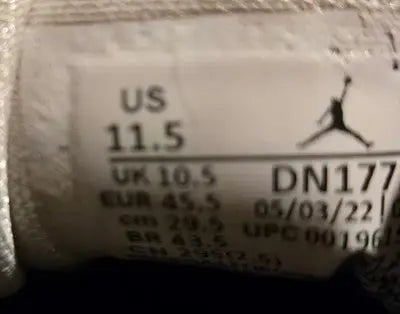 Jordan Basketball Shoes Mens 11.5 White Black Formula 23 Low Top Sneakers Pro