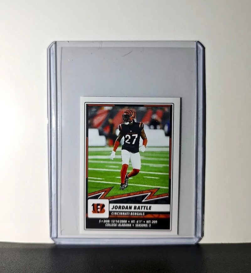 Jordan Battle 2025 Panini NFL #130 Sticker Cincinnati Bengals