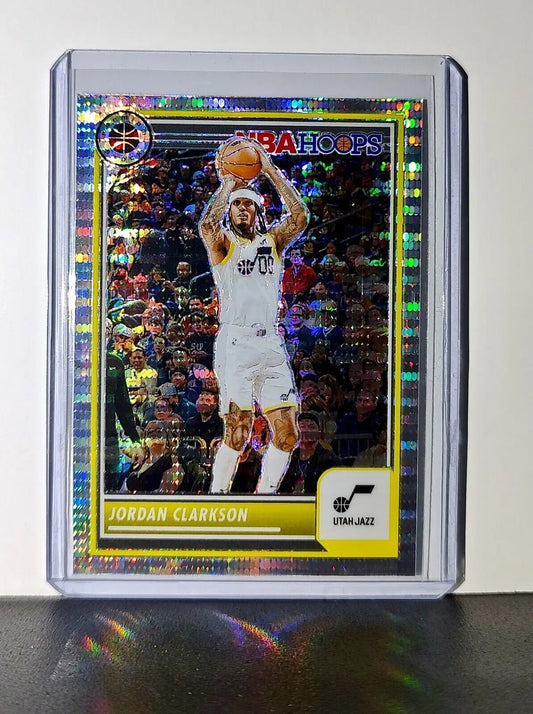 Jordan Clarkson 2023-24 Panini Premium NBA Hoops #186 Pulsar Prizm Jazz - Basketball Card Single