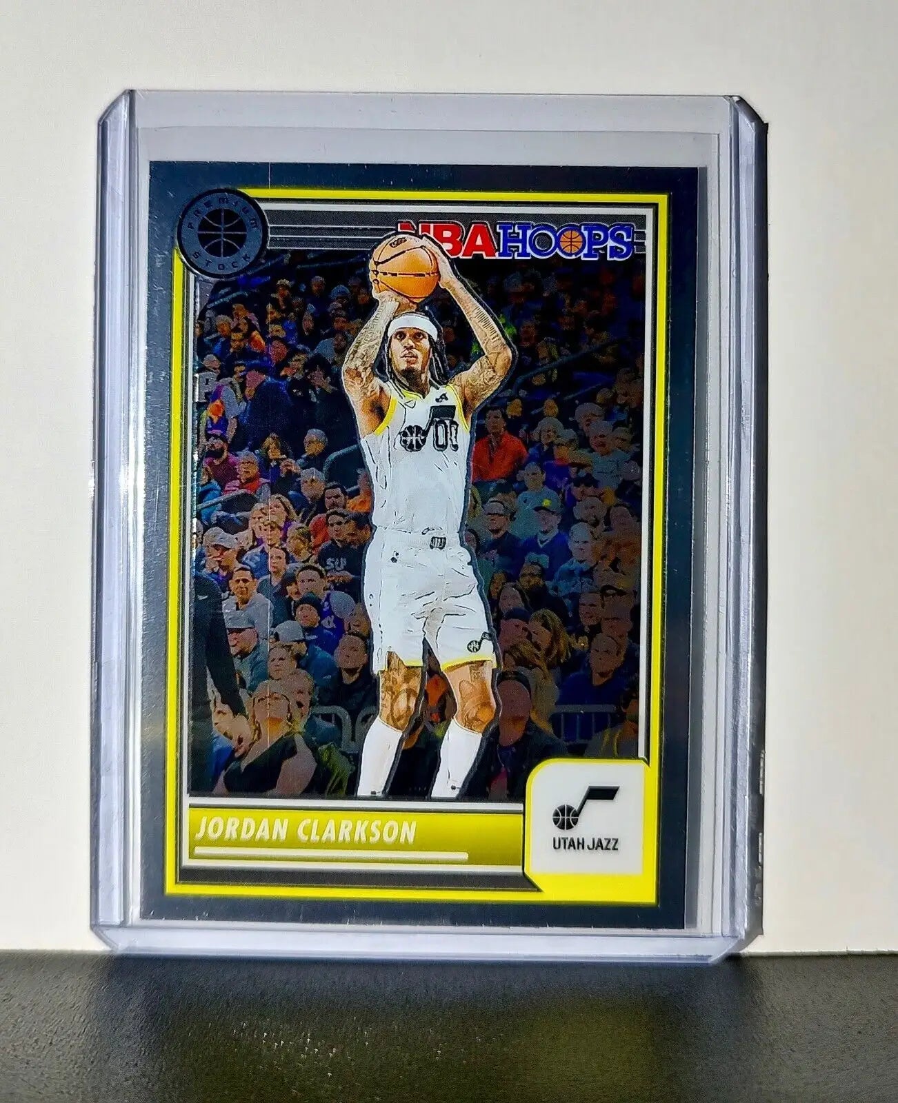 Jordan Clarkson 2023-24 Panini Premium Stock NBA Hoops #186 Card Utah Jazz - Basketball Card Single