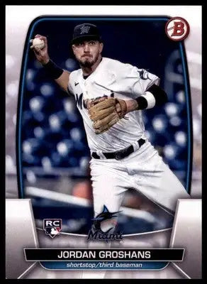 Jordan Groshans Rookie 2023 Bowman #68 Miami Marlins - Baseball Card Single