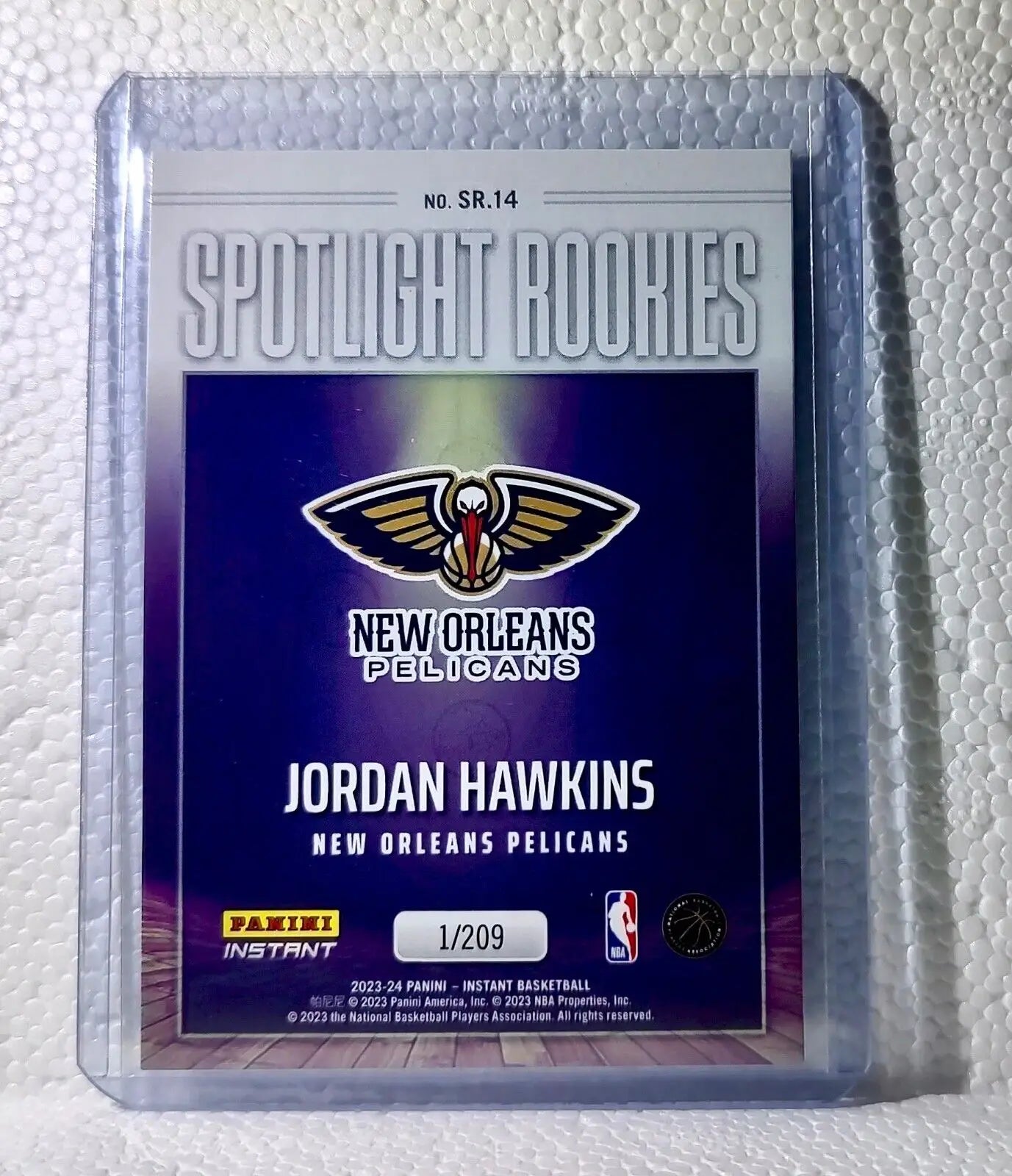 Jordan Hawkins 2023-24 Panini #14 NBA Spotlight Rookies Basketball Card 1/209