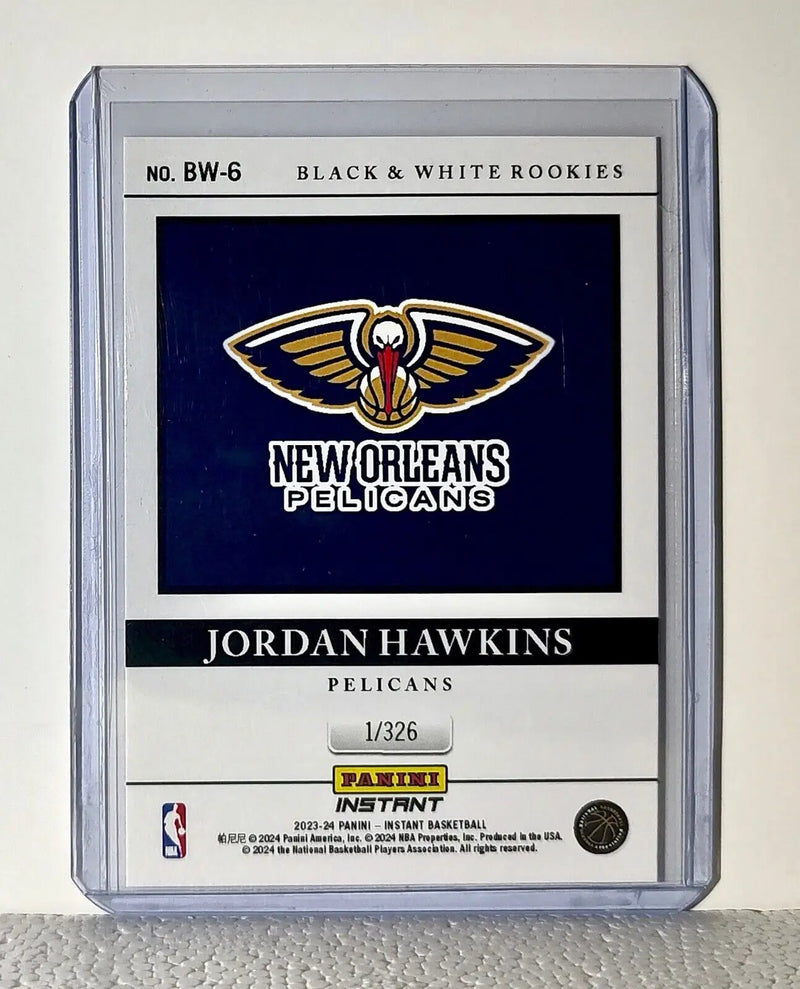 Jordan Hawkins 2023-24 Panini NBA #6 Black and White Rookies Card 1/326