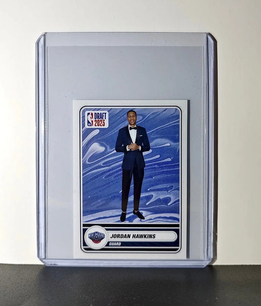 Jordan Hawkins 2023-24 Panini NBA #91 Draft Night Sticker Card San Antonio Spurs - Basketball Card Single