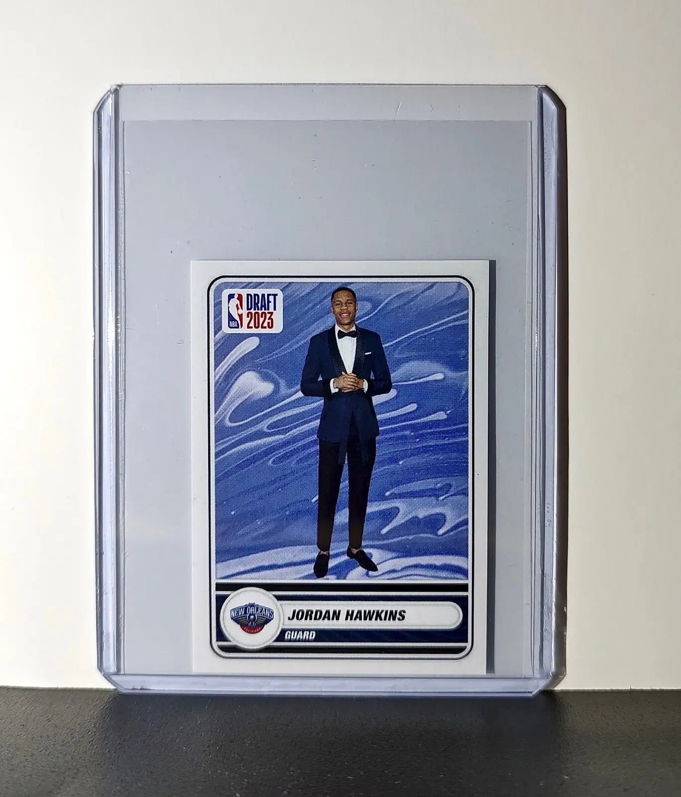 Jordan Hawkins 2023-24 Panini NBA #91 Draft Night Sticker Card San Antonio Spurs - Basketball Card Single