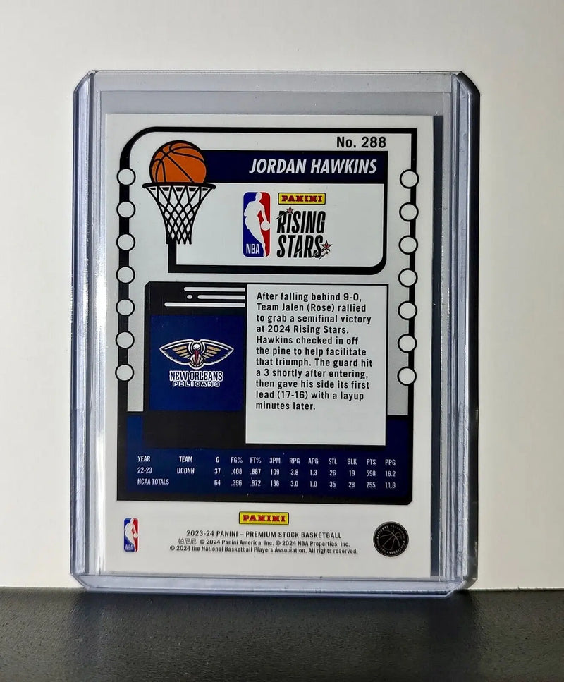 Jordan Hawkins 2023-24 Panini Premium NBA Hoops Rising Stars #288 Rookie Card - Basketball Card Single